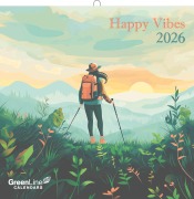 Cover-Bild zum Titel 'GreenLine Happy Vibes 2026 - Wand-Kalender - Broschüren-Kalender - 30x30 - 30x60 geöffnet' von ''