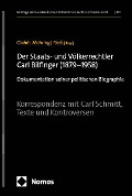 Cover-Bild zum Titel 'Der Staats- und Völkerrechtler Carl Bilfinger (1879-1958)' von ''