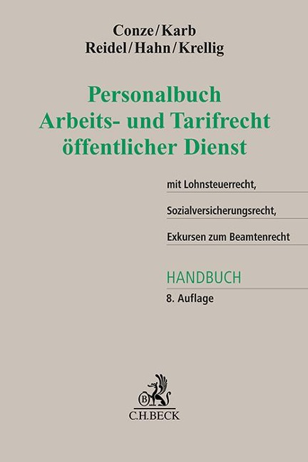 Personalbuch Arbeits- und Tarifrecht öffentlicher Dienst - Peter Conze
