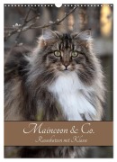 Cover-Bild zum Titel 'Maincoon & Co. - Rassekatzen mit Klasse (Wandkalender 2027 DIN A3 hoch), CALVENDO Monatskalender' von 'Stephanie Kohrt'