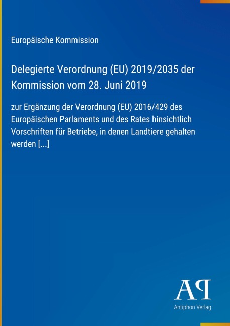 Delegierte Verordnung (EU) 2019/2035 der Kommission vom 28. Juni 2019 - Europäische Kommission