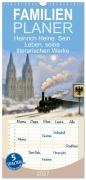 Cover-Bild zum Titel 'Familienplaner 2027 - Heinrich Heine. Sein Leben, seine literarischen Werke mit 5 Spalten (Wandkalender, 21 x 45 cm) CALVENDO' von 'Steffani Lehmann'