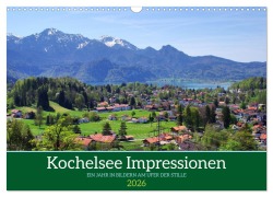 Cover-Bild zum Titel 'Kochelsee Impressionen - Ein Jahr in Bildern am Ufer der Stille (Wandkalender 2026 DIN A3 quer), CALVENDO Monatskalender' von 'Michaela Schimmack'