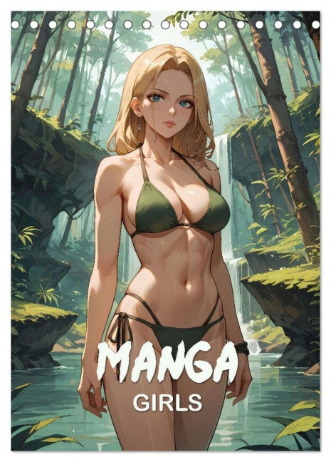 Manga Beauties - 12 Schönheiten im Manga-Stil (Tischkalender 2026 DIN A5 hoch), CALVENDO Monatskalender - Peter R. Stuhlmann