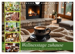 Cover-Bild zum Titel 'Wellnesstage zuhause - 12 anregende KI Ideen für deine persönlichen Spa Tage (Wandkalender 2026 DIN A4 quer), CALVENDO Monatskalender' von 'Fred Schimak'