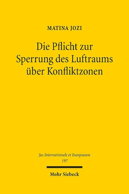 Die Pflicht zur Sperrung des Luftraums über Konfliktzonen - Matina Jozi