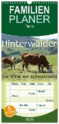 Familienplaner 2025 - Hinterwälder - Die Kühe aus dem Schwarzwald mit 5 Spalten (Wandkalender, 21 x 45 cm) CALVENDO - Stefanie Goldscheider