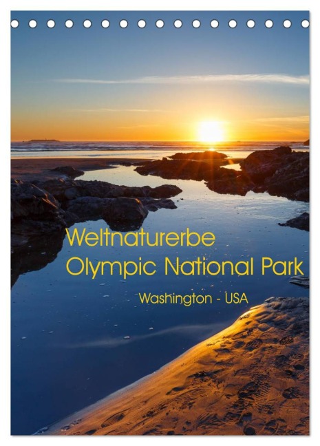 Weltnaturerbe Olympic National Park (Tischkalender 2026 DIN A5 hoch), CALVENDO Monatskalender - Thomas Klinder