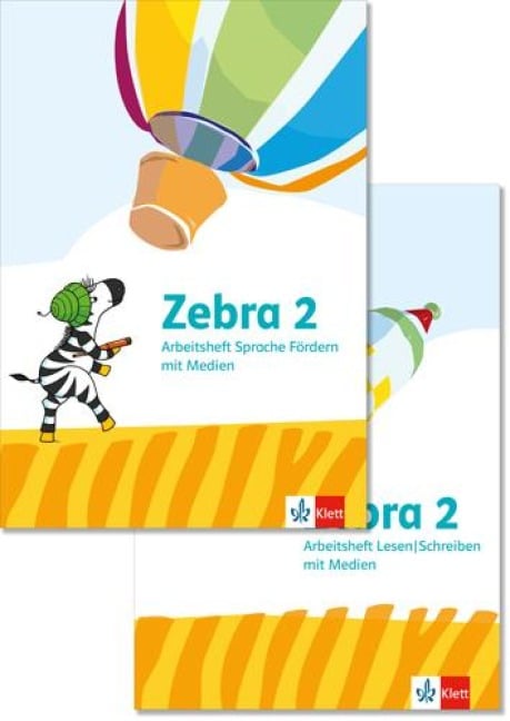 Zebra 2. Paket: Arbeitsheft Sprache Förderheft, Arbeitsheft Lesen/Schreiben Klasse 2 - 