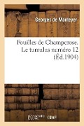 Fouilles de Champcrose. Le tumulus numéro 12 - Georges De Manteyer
