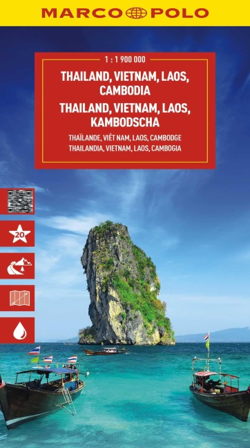 MARCO POLO Reisekarte Thailand, Vietnam 1:1,9 Mio. - 