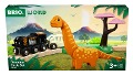 BRIO World - 36098 Dinosaurier Bahn Set | Spielzeugzug für Kinder ab 3 Jahren - 