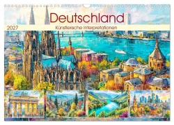 Cover-Bild zum Titel 'Deutschland. Künstlerische Interpretationen (Wandkalender 2027 DIN A3 quer), CALVENDO Monatskalender' von 'Rose Hurley'