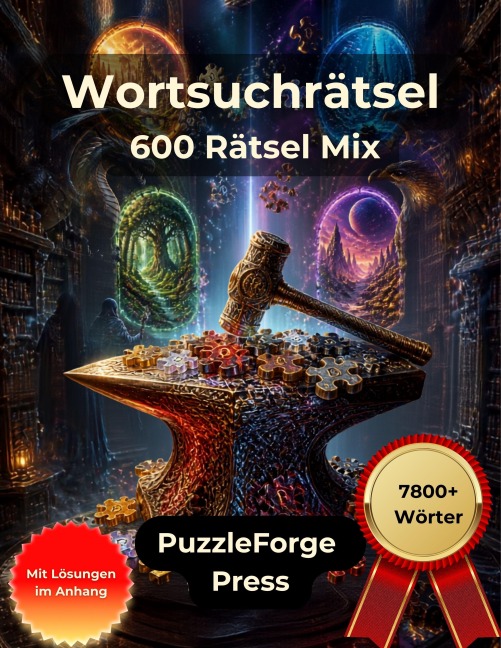 Wortsuchrätsel - 600 Rätsel Mix - PuzzleForge(TM) Press