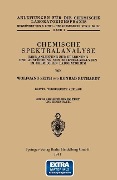 Cover-Bild zum Titel 'Chemische Spektralanalyse' von 'Wolfgang Seith, Konrad Ruthardt'