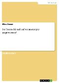 Cover-Bild zum Titel 'Ist Deutschland auf Atomenergie angewiesen?' von 'Max Sasse'