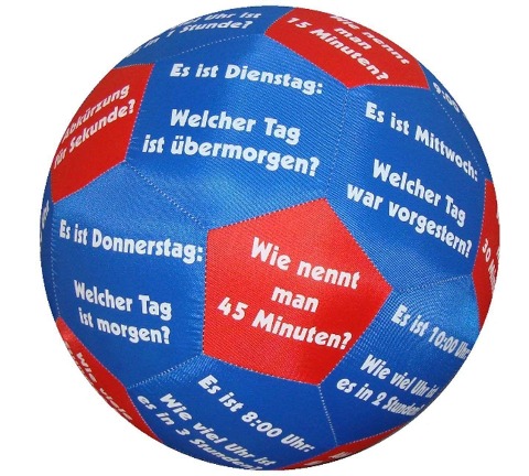 HANDS ON Lernspielball Zeit und Uhrzeit - 