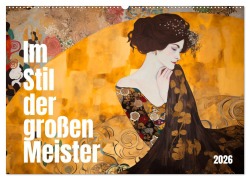 Cover-Bild zum Titel 'Im Stil der großen Meister (Wandkalender 2026 DIN A2 quer), CALVENDO Monatskalender' von 'Kerstin Waurick'