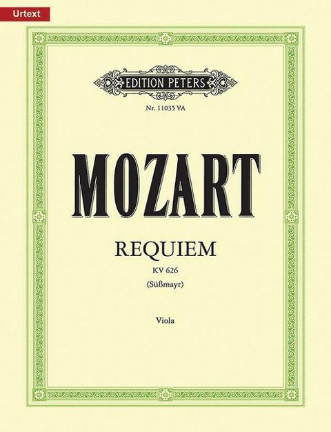 Requiem in D Minor K626 (Viola Part) - Wolfgang Amadeus Mozart, David Black