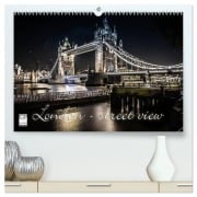 London - street view (hochwertiger Premium Wandkalender 2026 DIN A2 quer), Kunstdruck in Hochglanz - Monika Schöb YOUR pageMaker