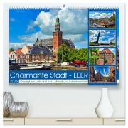 Cover-Bild zum Titel 'Charmante Stadt - LEER (hochwertiger Premium Wandkalender 2026 DIN A2 quer), Kunstdruck in Hochglanz' von 'Claudia Kleemann'