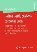 Cover-Bild zum Titel 'Polare Perfluoralkylcarbonsäuren' von 'Joachim Janda'