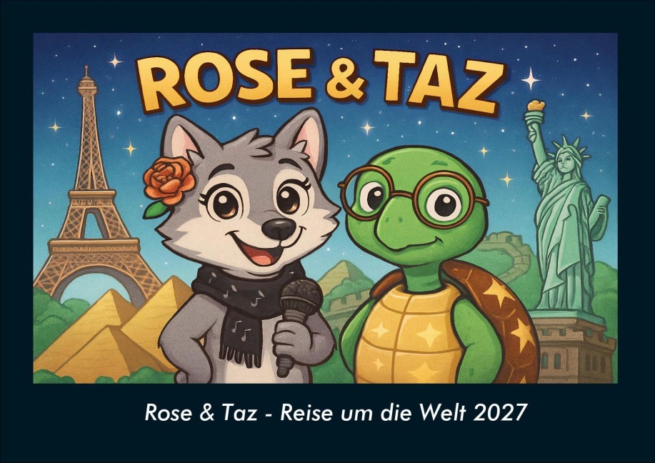Rose & Taz - Reise um die Welt 2027 Fotokalender DIN A4 - Tobias Schmitt, Kevin Heber