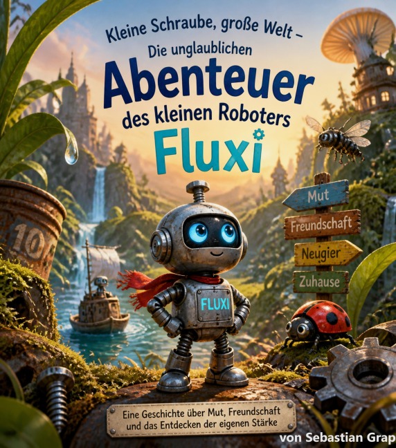 Kleine Schraube, große Welt - Die unglaublichen Abenteuer des kleinen Roboters Fluxi - Sebastian Grap