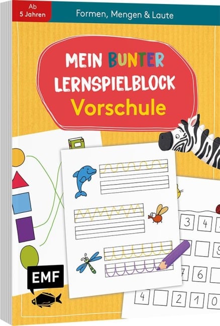 Mein bunter Lernspielblock - Vorschule: Formen, Mengen und Laute - 