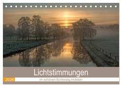 Cover-Bild zum Titel 'Lichtstimmungen im schönen Schleswig Holstein (Tischkalender 2026 DIN A5 quer), CALVENDO Monatskalender' von 'Andrea Potratz'