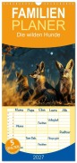Cover-Bild zum Titel 'Familienplaner 2027 - Die wilden Hunde mit 5 Spalten (Wandkalender, 21 x 45 cm) CALVENDO' von 'Daniela Tapper'