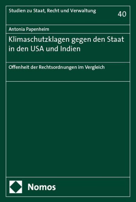Klimaschutzklagen gegen den Staat in den USA und Indien - Antonia Papenheim