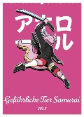 Gefährliche Tier Samurai (Wandkalender 2025 DIN A2 hoch), CALVENDO Monatskalender - Luca Schmidt