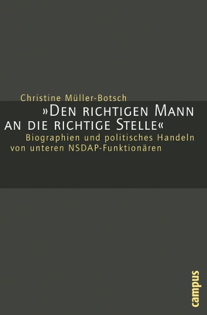Den richtigen Mann an die richtige Stelle - Christine Müller-Botsch