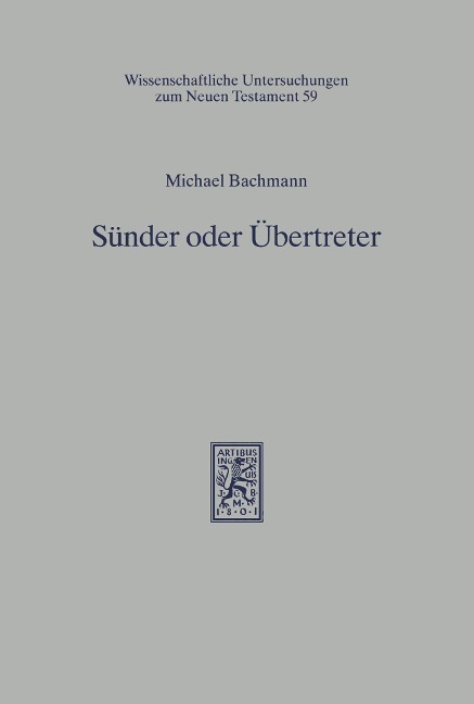 Sünder oder Übertreter - Michael Bachmann