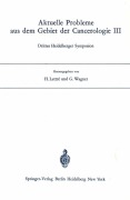 Cover-Bild zum Titel 'Aktuelle Probleme aus dem Gebiet der Cancerologie III' von ''