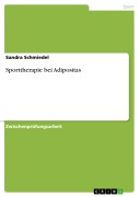 Cover-Bild zum Titel 'Sporttherapie bei Adipositas' von 'Sandra Schmiedel'