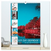Cover-Bild zum Titel 'Ich bin dankbar - ein Jahr voller Achtsamkeit (hochwertiger Premium Wandkalender 2026 DIN A2 hoch), Kunstdruck in Hochglanz' von 'MD-Publishing MD-Publishing'