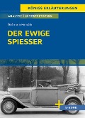 Der ewige Spießer von Ödön von Horváth - Textanalyse und Interpretation - Ödön Von Horváth