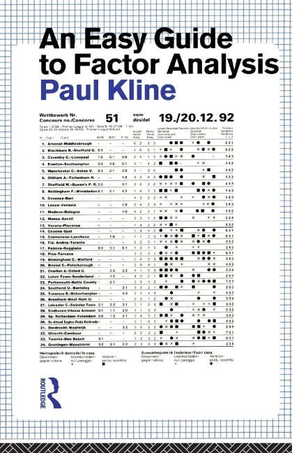 An Easy Guide to Factor Analysis - Paul Kline