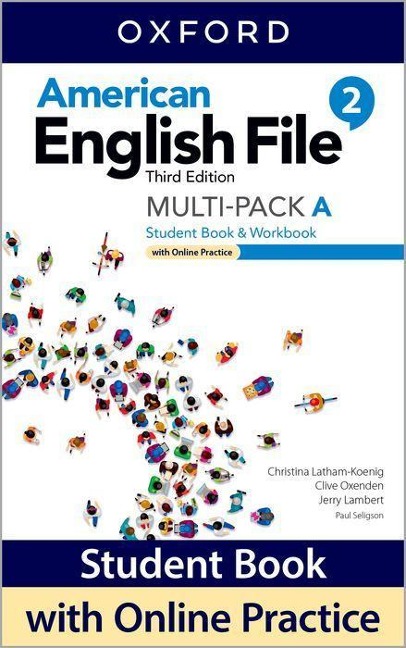 American English File: Level 2: Student Book/Workbook Multi-Pack A with Online Practice - Christina Latham-Koenig, Clive Oxenden, Jerry Lambert, Paul Seligson