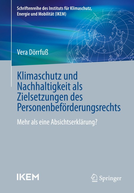 Klimaschutz und Nachhaltigkeit als Zielsetzungen des Personenbeförderungsrechts - Vera Dörrfuß