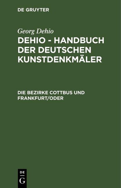 Die Bezirke Cottbus und Frankfurt/Oder - 
