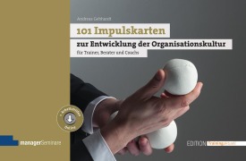 Cover-Bild zum Titel '101 Impulskarten zur Entwicklung der Organisationskultur' von 'Andreas Gebhardt'