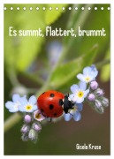 Es summt, flattert, brummt (Tischkalender 2025 DIN A5 hoch), CALVENDO Monatskalender - Gisela Kruse