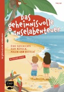 Cover-Bild zum Titel 'Das geheimnisvolle Inselabenteuer - Eine Geschichte zum Rätseln, Malen und Basteln' von ''