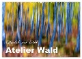 Atelier Wald - gemalt mit Licht (Wandkalender 2025 DIN A2 quer), CALVENDO Monatskalender - Ferry Böhme