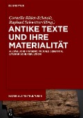 Cover-Bild zum Titel 'AntikeTexteundihreMaterialität' von ''