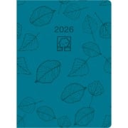 Cover-Bild zum Titel 'Taschenkalender türkis 2026 - Bürokalender 10,2x14,2 - 1 Tag auf 1 Seite - robuster Kartoneinband - Stundeneinteilung 7-19 Uhr - Blauer Engel - 610-0721' von ''