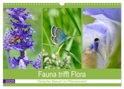 Fauna trifft Flora - Tierischer Besuch im Pflanzenreich (Wandkalender 2025 DIN A3 quer), CALVENDO Monatskalender - Christine B-B Müller